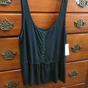 Grey Peplum Tank